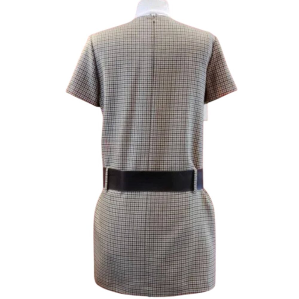 Fendissime by FENDI Plaid Mod Mini DRESS Dropped Waist MADE in ITALY Size 40 EUC - Picture 2 of 7